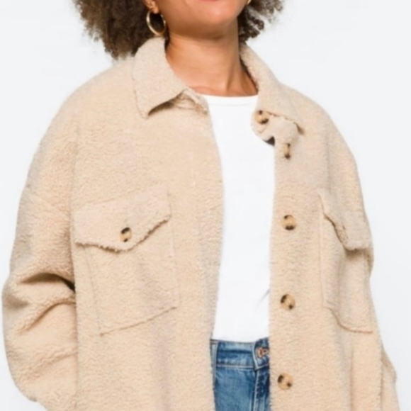 NWT Joie Teddy Shacket - Picture 3 of 3